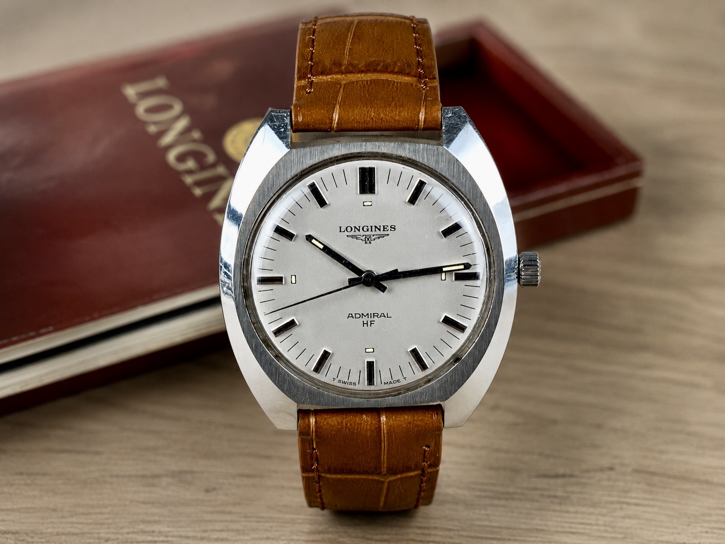 Longines Admiral High Frequency, dial facing upward