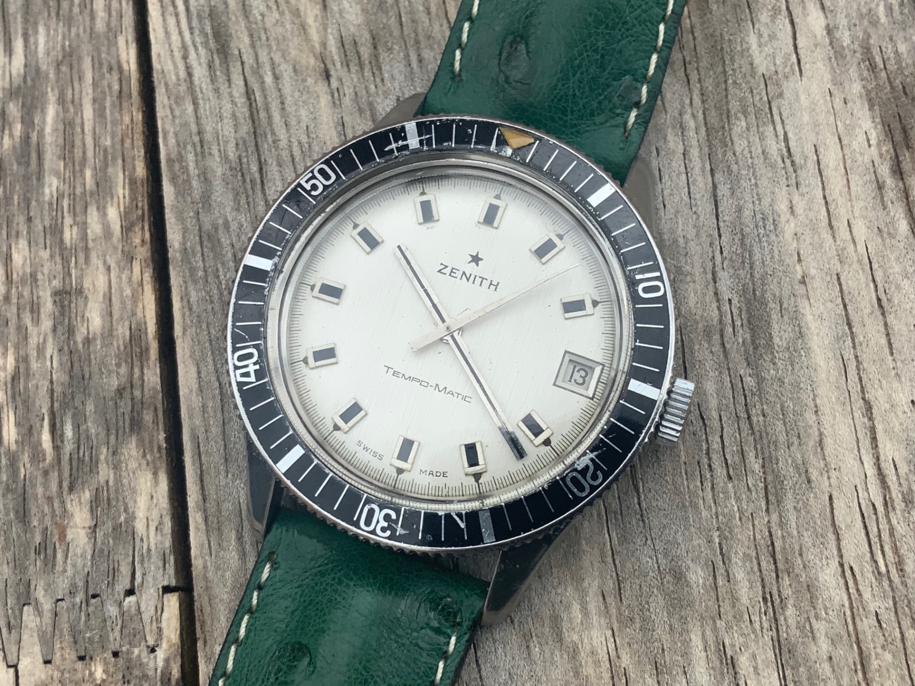 Zenith Tempo-Matic, frontal dial view
