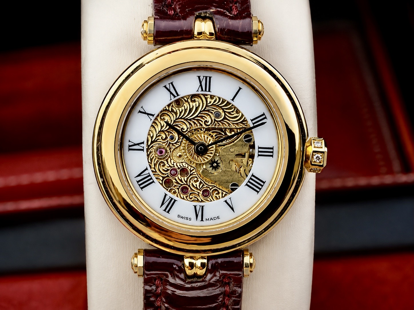 Omega Louis Brandt in 18K yellow gold with skeletonised calibre 626